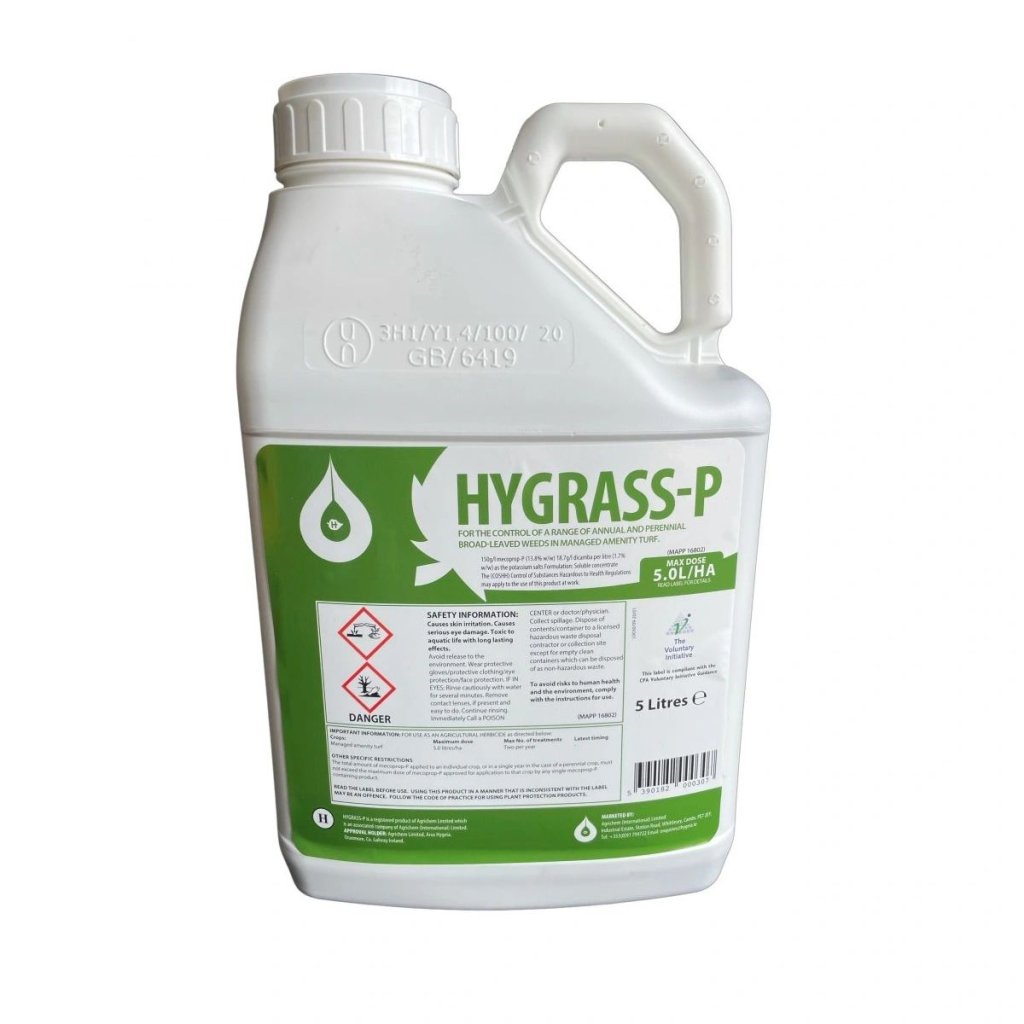 Hygrass-P Lawn & Turf Weed Killer 5L - Budget Seeds