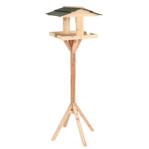 Traditional Wooden Bird Feeding Table