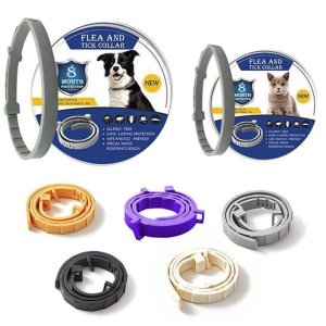 Advanced Adjustable Anti Flea and Tick Collar 8 Months Protection for Dogs Cats
